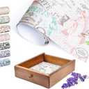 Scented Drawer and Shelf Liners - Vintage Charm - Six (6) Large 14 x 19.6 Inch Sheets - Non-Adhesive Paper Sheets for Closet Shelves and Dresser Drawers - (Vintage Paris) (French Lavender)