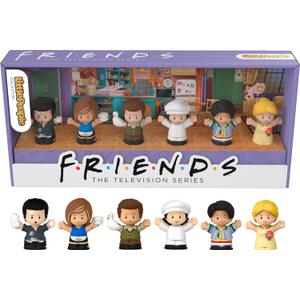 Little People Collector Friends TV Series Special Edition Figure Set for Adults & Fans, 6 Characters in a Display Toy Package (Multicolor)