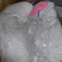 New Easter Bunny Costume Rabbit Halloween Mascot Costume Adult, One Size Fits 5'3" to 5'11"