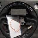 Real Carbon Fiber Steering Wheel D-shaped With Heating functionNappa Perforated Leather Flat-bottom Steering Wheel For Dodge RAM 1500 TRX 2021-2024 -With Paddle Holes