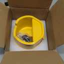 Heavy Duty Trailer Hitch Locks: Universal Fit 1-7/8", 2" and 2-5/16" Couplers, Reinforced Solid Steel Tow Lock for Trailer Tongue, Anti Theft Coupler Lock for RV, Cargo, Boat, Camper, Utility (Yellow)