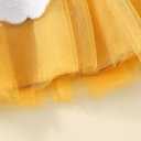 Toddler Girl Halloween Outfit Ghost/Pumpkin Sweatshirt+Embroidered Pattern Skirt 1-6Y (White)