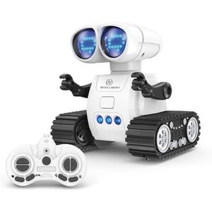 Remote Control Robots Toy, USB Rechargeable Movable Robot Toy with LED Eyes & Music, Robot Toy for Kids, Birthday Gift for Boys & GirIs
