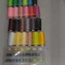 Eoehro 72pcs Sewing Thread Kit, 36 Colors, 400 Yards per Spool Polyester Thread, Prewound Bobbins, Sewing Machine Threads