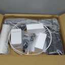 PESRAE Floor Lamp with Table & 2 Drawers, End Table with 3 Color Temperature Reading Light, Side Table Lamp with USB & Type C & AC Charging Port for Bedoom, Home Office (Natural Wood)