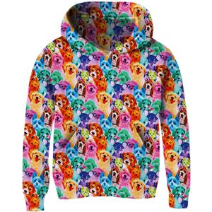Ahegao Orange Cats Hoodies for Girls Novelty Sweatshirts Sweater Size 6 7 9 Kids Soft Hoodys Big Girl Graphics Pullover Tops