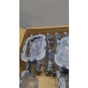 M MCIRCO [15-Pack,13 oz 1.5 Cup Glass Meal Prep Containers, Small Glass Food Storage Containers with Lids,Airtight Lunch Containers, Microwave, Oven, Freezer and Dishwasher Friendly, BPA-free