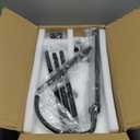 Modern LED Floor Lamp for Reading in Black, Bright 12W Dimmable Standing Light with Adjustable Gooseneck, 3 Color Temperatures, for Living Room corner, Office, Study Room, Bedroom Bedside Nursery, Lash