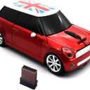 Wireless Car Mouse, Super Cute Car Shaped Mouse USB Computer Optical Gaming Mice with Mini Receiver for PC Notebook Window