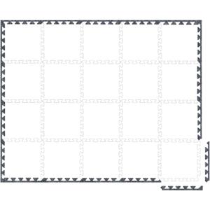 TroyStudio 28 Pcs 0.5" Felt Border Pieces Sound Absorbing Interlocking Floor Mats & Piano Carpet Drum Rug