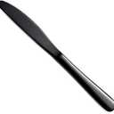 Black Dinner Knives Set Of 7,, Berglander Stainless Steel Titanium Plating Shiny Black Dinner Knife, Butter Knife Spreader Table Knives Sturdy And Dishwasher Safe
