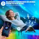 Galaxy Projector, Northern Aurora & Star Projector for Bedroom with Bluetooth Speaker & White Noise, Remote & Timer, Mood Lighting for Room Decor, Gifts for Kids Adults Teens, BirthdayBlack