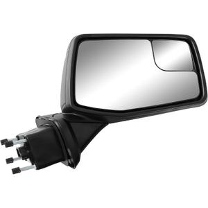 Door Mirror Heated - Compatible with 2019-2024 Chevrolet Silverado and GMC Sierra 1500 - Passenger Side Door Mirror Replaces 84823125 84823129 84823216 84823218 84823221-5 Pins Connection (Black ABS Housing w/o Blind Spot - RH)