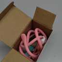 Mombella Snail Teething Rattle Toys for Babies 0-6 Months, Baby Teethers & Rattles Toys 6-12 Months, Silicone Infant Teething Toys for 3-9 Months Old, Great Newborn Gifts for Boys Girls, Pink