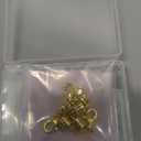 Dailyacc 925 Silver Lobster Magnetic Necklace Clasps and Closures Safety Sterling Silver with 14K Gold Jewelry Converters for Bracelets Chain Extender