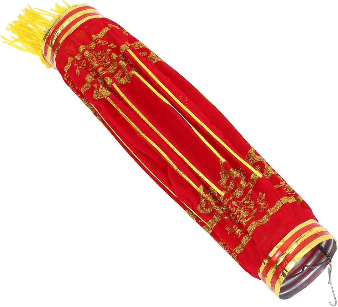 ERINGOGO New Year Decor Large Velvet Cloth Tassels Spring Festival Decorations for Home Party Wedding 1 Pack