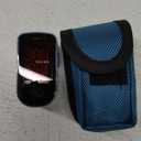 CHOICEMMED Finger Pulse Oximeter - Blue Blood Oxygen Monitor with Batteries - Portable O2 Saturation Sensor in Carry Pouch