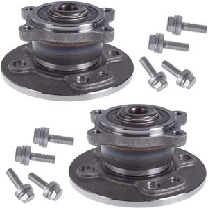 AUQDD 512427 x2 (For 1.6L and FWD,M14 Wheel Bolts) Rear Wheel Hub and Bearing Assembly Compatible With 2007-2015 Mi-ni Cooper # 33416786552 33416786620
