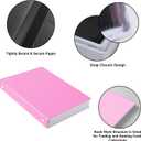 9 Pocket Trading Card Binder - 360 Cards Capacity, 20 Side-Loading Pages, Book-Style Closure with Clear Artwork Pockets for Anime, Cute Cards & Personal Collections (Pink)