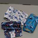 CuteBone Washable Dog Diapers Female No Tail Hole 3 Pack Reusable Doggie Period Training Pants for Docked-Tail Frenchie French Bulldog Boston Terrier Without Tail WWD25M