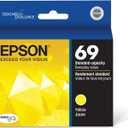 EPSON 69 DURABrite Ultra Ink Yellow For CX-6000, CX-7000F, CX-7400, CX-8400, CX-9400, CX-9475, NX-400, NX-415, NX-510, NX-515, WF-1100, WF-500, WF-600, WF-610, WF-615