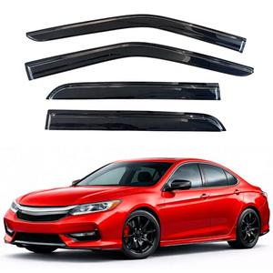 KPY Rain Guards Fit for 2008-2017 Honda Accord, Out-Channel Window Visors Vent Wind Deflectors 4PC, Car Accessories for 08-17 Accord (Sedan Only)