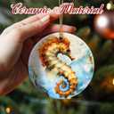 Christmas Ornaments, Seahorse Ornament, Christmas Tree Ornaments, Xmas Decorations, Holiday Decorations, Gifts for Seahorse Lovers, Holiday Party Gifts, and Xmas Gift Ideas
