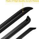 Window Rain Guards for 2014-2018 Chevy Silverado/GMC Sierra 1500 Crew Cab, Out-Channel Window Vent Visors Wind Shades Deflector for 2015-2019 Silverado/Sierra 2500HD 3500HD