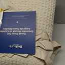 Bedsure Cotton Duvet Cover Set - 100% Cotton Waffle Weave Linen Color Duvet Cover California King Size, GentleSoft and Breathable Cal King Bedding Set for All Season, 3 Pieces, 104"x98"