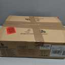 LUE BONA Square Linen Makeup Stool, Metal X Legs, Small Ottoman Stool Chair for Vanity, Modern Padded Seat Foot Rest for Makeup Room, Bathroom