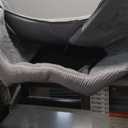 Large Dog House Indoor, Soft Plush Dog Cave Bed Covered Dogs Bed with Fluffy Washable Cushion, Portable Dog/Cat Pet Tent House for Small Medium Dogs (Grey, Large)