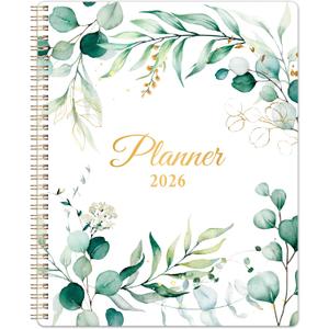 2026 Planner - 9" x 11", 2026 Planner Weekly and Monthly, from JAN. 2026 to DEC. 2026, Calendar Planner 2026 with Tab, Twin-Wire Binding, Inner Pocket