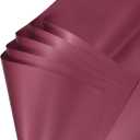 uxcell 20 Sheets Flower Wrapping Paper, 21.5" x 21.5" Waterproof Floral Bouquet Wrapping Papers Florist Supplies for Wedding Party Gift Packaging DIY Crafts, Burgundy