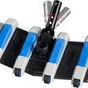 17.5" Pool Vacuum Head with Swivel Handle for Driectional Change by One Hand and Wheels Flexible Vacuum Head with Side Brushes and Wheels Pool Vac Head for Inground & Above Ground Pools (Blue)