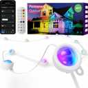 ISOPHO Permanent Outdoor Lights, RGB Smart String Light with 75 Scene Modes, Eaves LED Lights 50ft, Waterproof IP67, Suitable for All Holidays, Parties, Halloween, Christmas, App and Remote Control