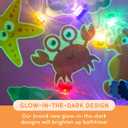 Glo Pals Glow-in-The-Dark Grips Bathtub Stickers for Kids  8 Extra Large Non-Slip Bath Stickers & Fun Anti-Slip Tub Decals  Textured Bath Grips for Kids Bathroom Safety - Guppy