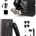 Skull Shaver Pitbull Gold PRO Head and Face Shaver: Ultimate Grooming Kit for Men, 5-in-1 Premium Bald Head Electric Head Shaver, Wet and Dry Easy Head Shaver (With Baby Beast Trimmer)