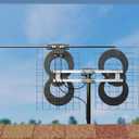 Antennas Direct ClearStream 4V Indoor Outdoor TV Antenna, UHF VHF, Multi-Directional, 70+ Mile Range, 4K 8K UHD, NEXTGEN TV w/ 20-inch Mast (Black)