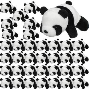 Sotiff 36 Pcs Panda Stuffed Animal Bear Panda Plush 4 Inch Mini Stuffed Animals Small Soft Gifts, Jungle Safari Easter Party Favors, Classroom Prizes, Stocking Stuffers Bulk
