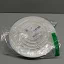 HG POWER 8 Inch Soffit VentRound Air Vent Cover with Louver, ABS Adjustable Ceiling Vent Covers for Living Room, Bathroom, Kitchen, Greenhouse, Ventilation System, White - Opening Size 7.28"