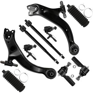 SCITOO 10pcs Front Suspension Kit Lower Control Arm And Ball Joints Inner Outer Tie Rod Ends w/Boots Fit 1998-2004 for Toyota Avalon for Sienna for Toyota Solara