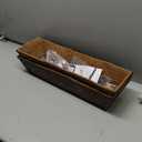 hehimhis 24 Inch 2 Pack Railing Planter Box with Adjustable Bracket,Window Planter Boxes Outdoor for Porch,Balcony Planters Railing Hanging,Fence,Patio Hanging Planters for Garden