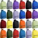 Paterr 48 Pack Multicolor School Backpacks Bulk for Kids 17 Inch Backpack in Bulk Travel Outdoor Bookbag Back to School Essentials Supplies Lightweight Bookbags for Students Elementary Middle High