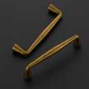Ravinte 5 Pack 4 Inch Antique Brass Kitchen Cabinet Handles Solid Zinc Alloy Cabinet Pulls Cupboard Hardware Drawer Handles