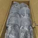 18 Pack Plastic Goblets 10oz Upgrade Vintage Water Goblet Plastic Glasses Colored Retro Embossed Glassware for Party Bar Juice Baby Shower Wedding Reception Grand (Blue)