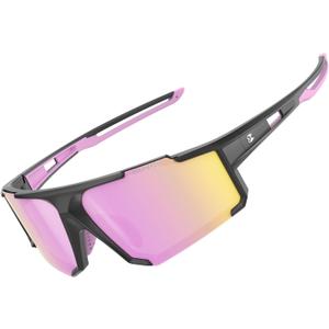 suoso Polarized Sports Sunglasses Men: UV400 Running Sunglasses for Women, Lightweight Fishing Baseball Cycling Glasses TR90