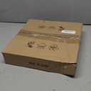 PATIKIL Drum Lamp Shades for Table Lamps 12"x12"x8" Linen Lampshade Easy Assembly Lamp Shade with E27 to E26/E14 Adapters for Floor Lamps Bedside Lamps Pendant Lights, Black (1.65" Spider)