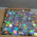 Shimmer Wall Backdrop Iridescent Silver Wall Panels 12Pcs Square Sequin Shimmer Wall Backdrop Decoration for Birthday Party,Wedding, Anniversary