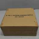 Panini Press Grill, 1000W Sandwich Maker with Non-Stick Coated Plates, Opens 180 Degrees for Any Size of Food, 3-in-1 Sandwich Press Electric Grill, Stainless Steel Surface and Removable Drip Tray (Black)