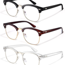 racico Computer Blue Light Blocking Glasses Blue Light Glasses Men Women, Anti Blu-Ray Clear Gaming Glasses Lenses